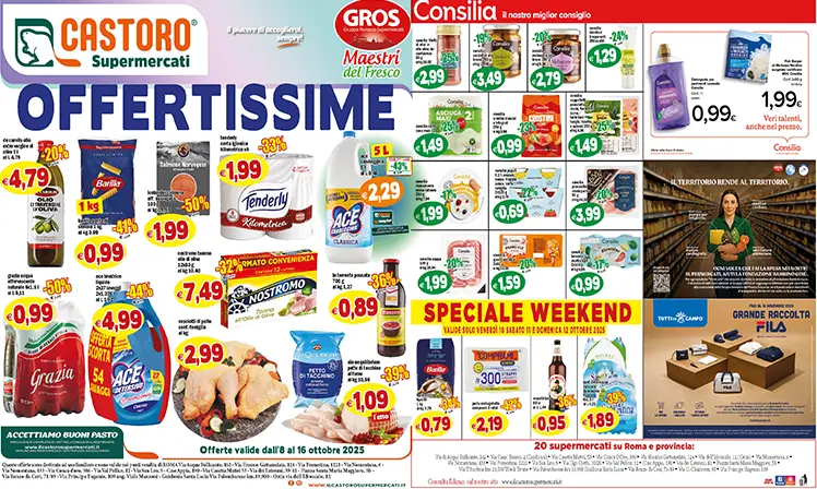 Volantino 8 ottobre 2025