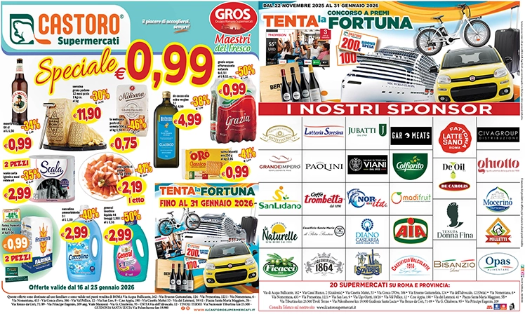 Volantino 16 gennaio 2026