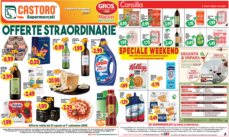 Volantino 21 agosto – 1 settembre 2026